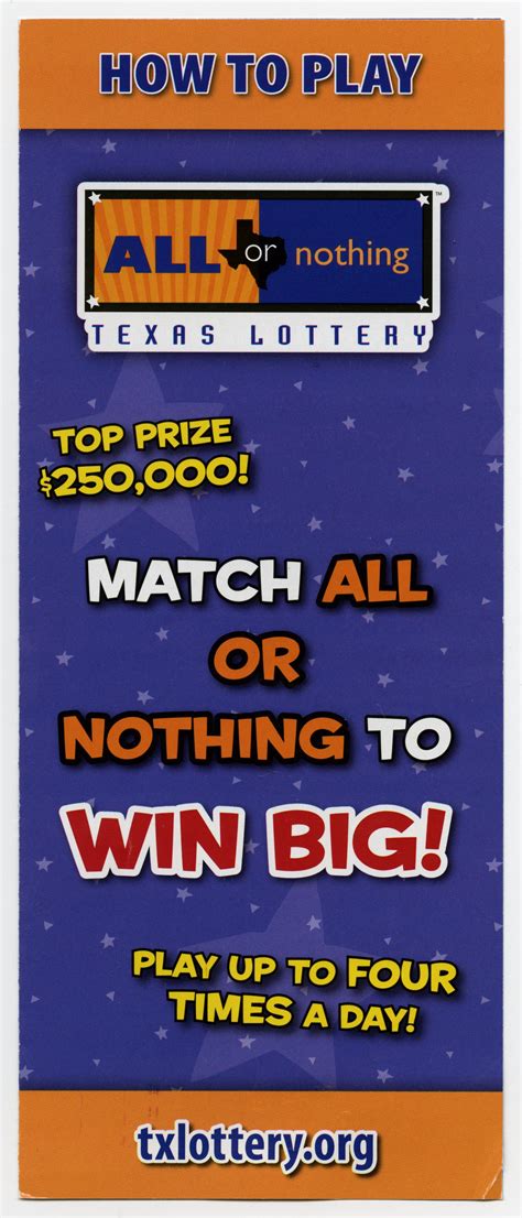 all lotto|lotto all or nothing.